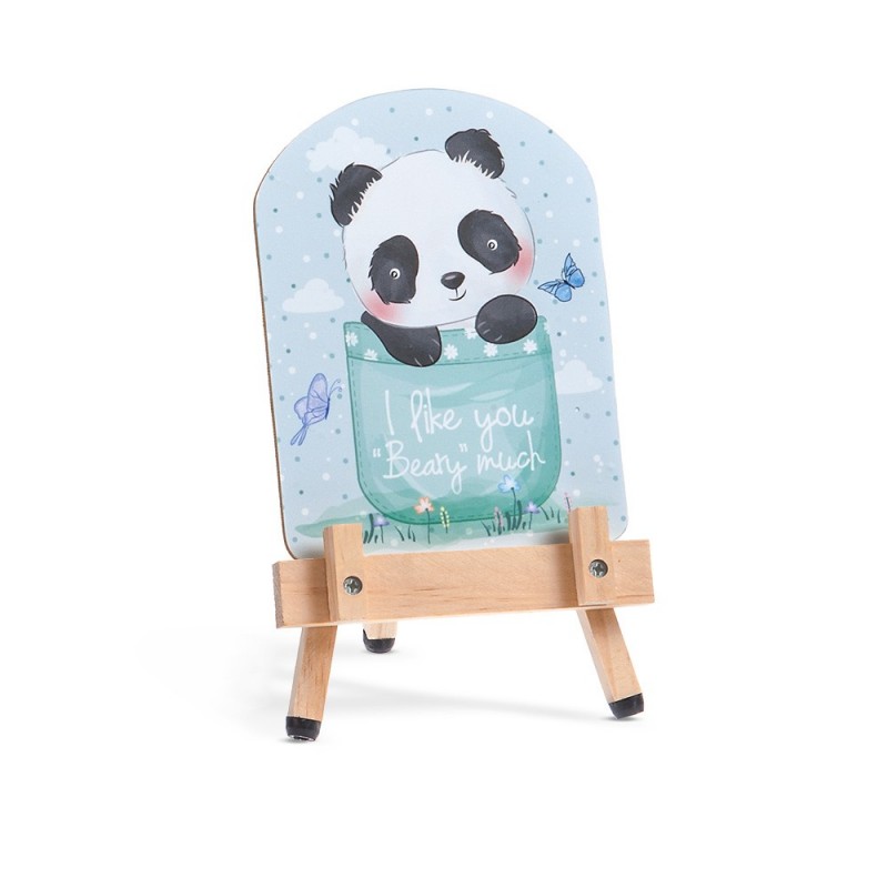 Μπομπονιέρα βάπτισης Πάντα (panda) σε καβαλέτο 23068