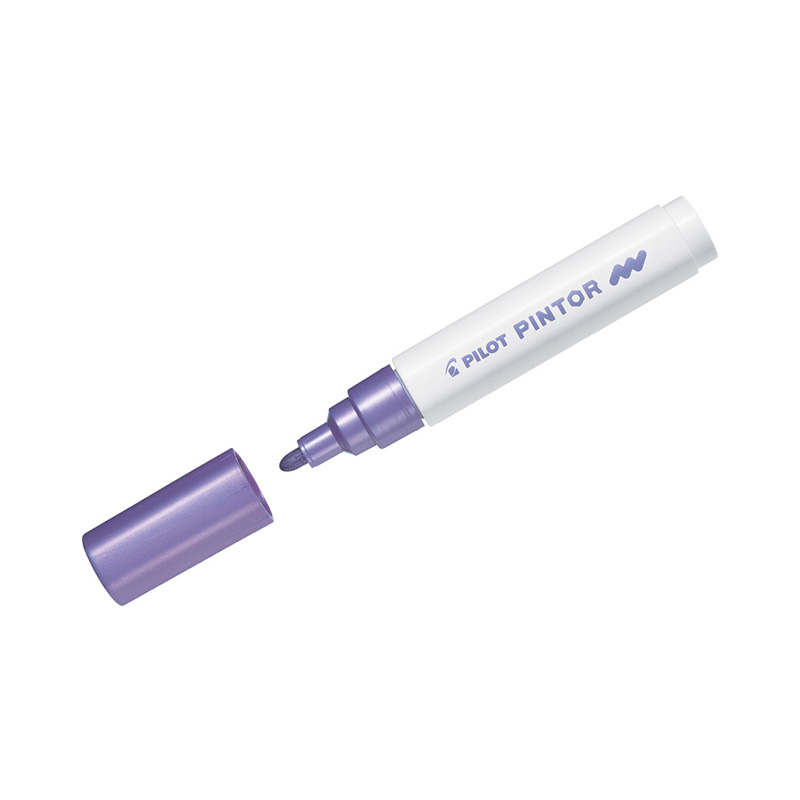 Μαρκαδόρος Pilot Paint Pintor Medium Μεταλλικό Μωβ (SW-PT-MMV)