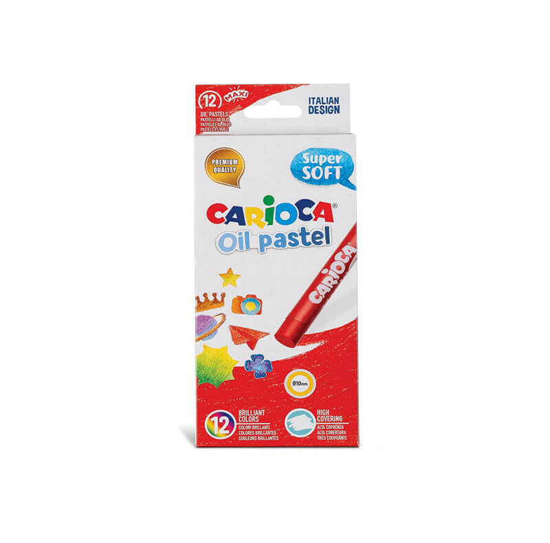 Λαδοπαστέλ Carioca Super Soft Oil Pastels 12 Χρωμάτων