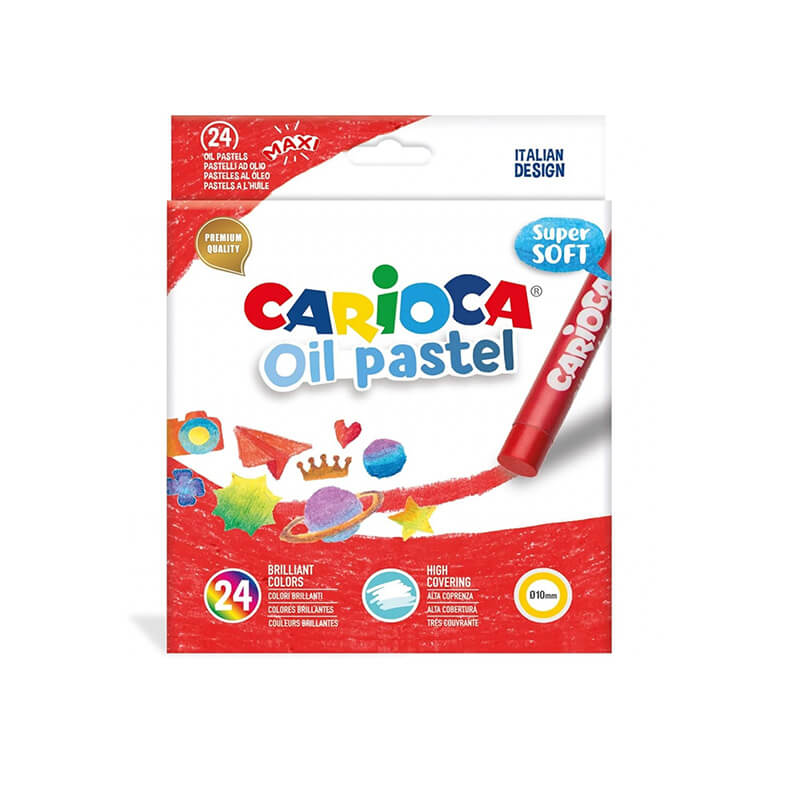 Λαδοπαστέλ Carioca Super Soft Oil Pastels 24 Χρωμάτων