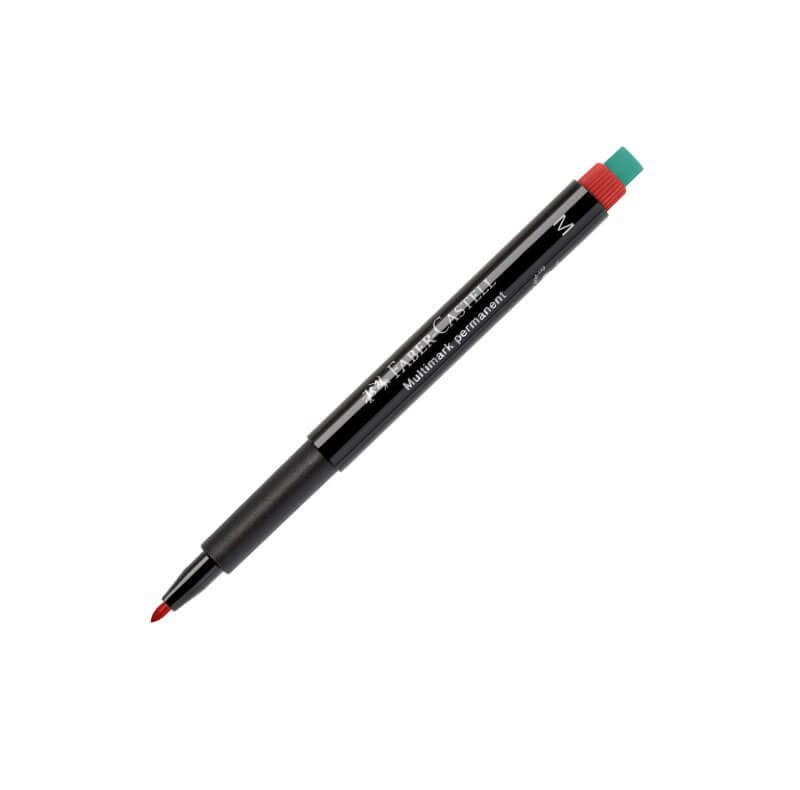 Ανεξίτηλος Μαρκαδόρος Faber-Castell Multimark 1mm Κόκκινος