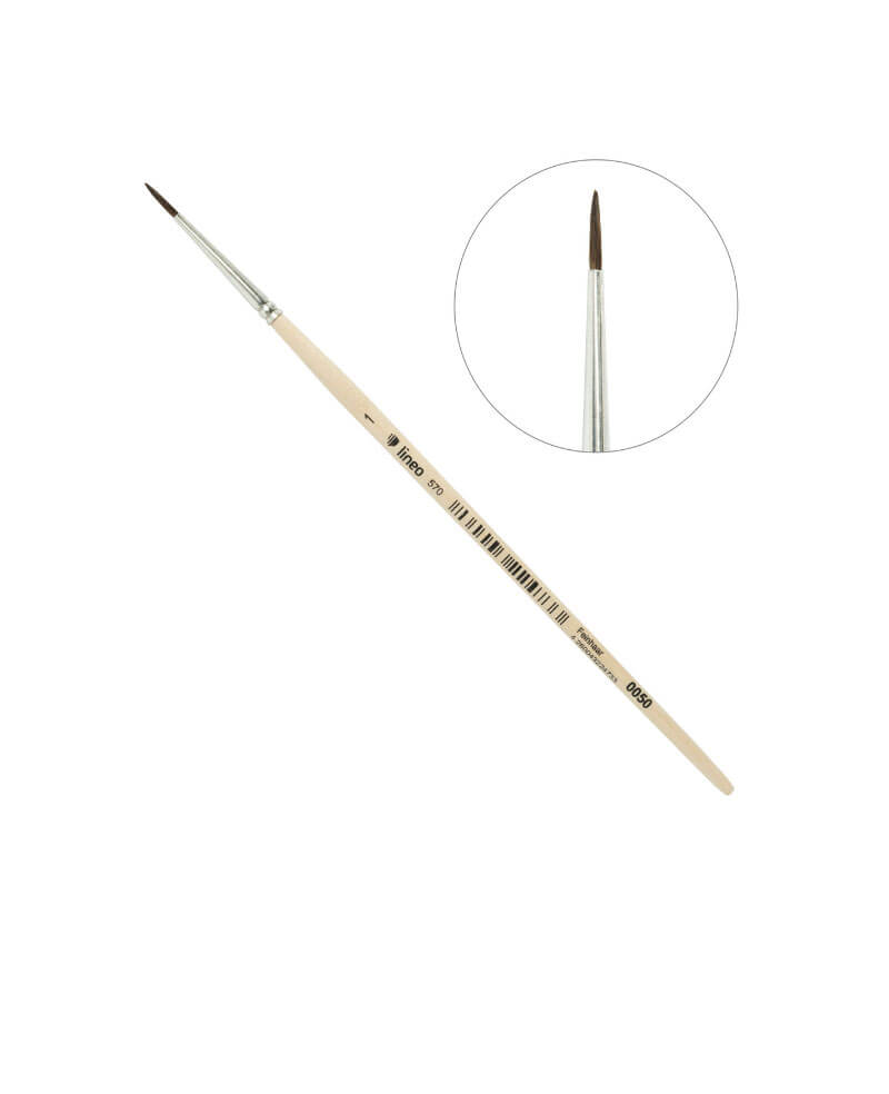 Πινέλο Ζωγραφικής Lineo School Στρογγυλό No1