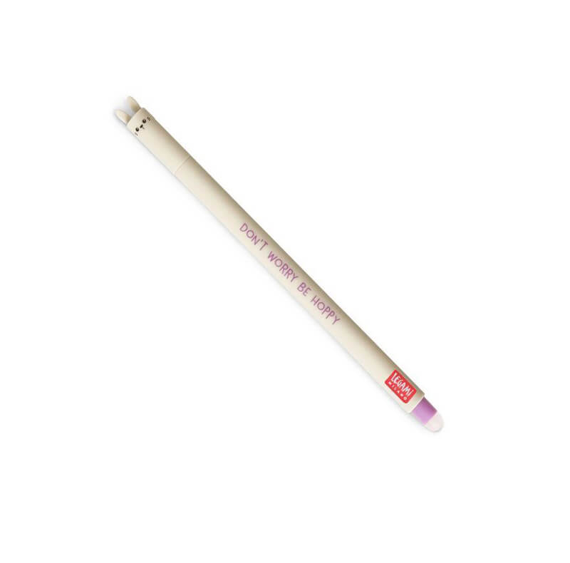 Legami Milano Στυλό Gel 0.7mm με Μωβ Μελάνι που σβήνει Bunny