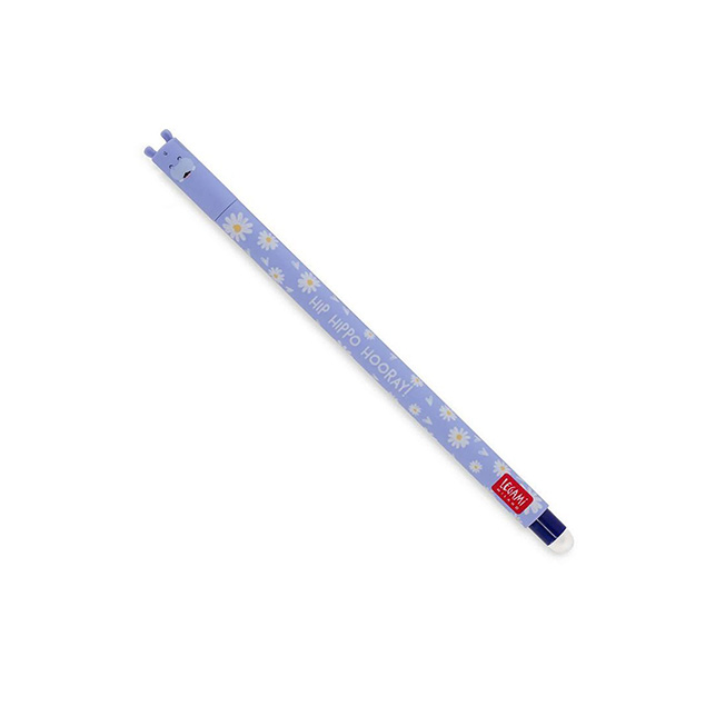 Legami Milano Στυλό Gel 0.7mm με Μπλε Μελάνι που σβήνει Hippo