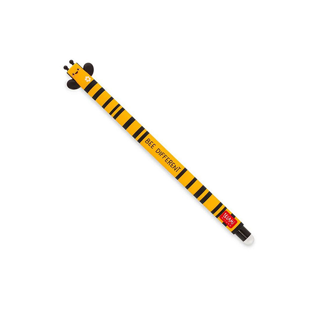 Legami Milano Στυλό Gel 0.7mm με Μαύρο Μελάνι που σβήνει Bee