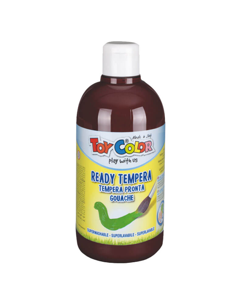 Τέμπερα Ζωγραφικής Toy Color Ready Siena Καφέ 500ml