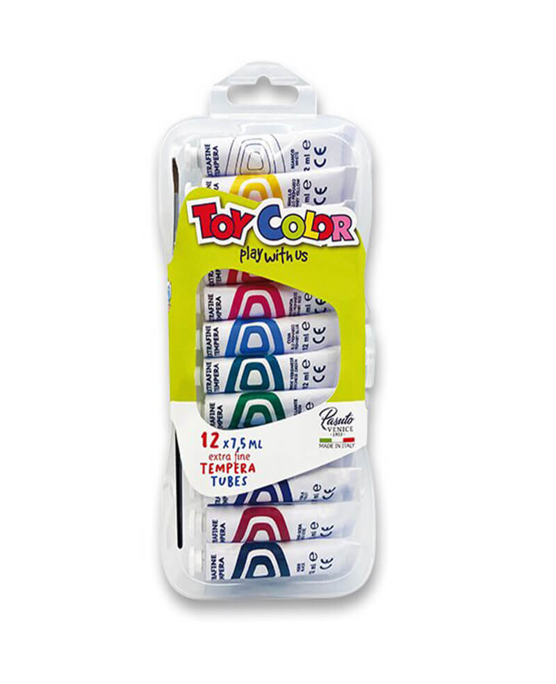 Τέμπερα Toy Color Primary Σωληνάρια 7.5ml 12 τμχ