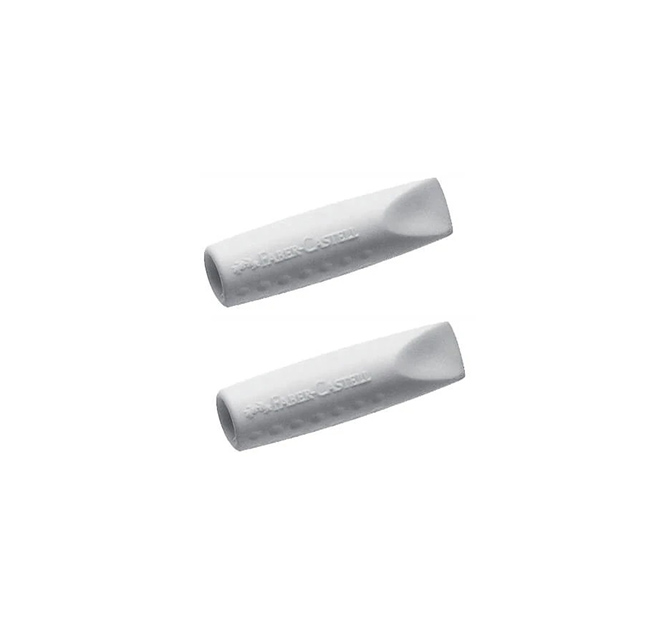 Γόμα Καπάκι Faber-Castell Grip 2001 Σετ 2τμχ