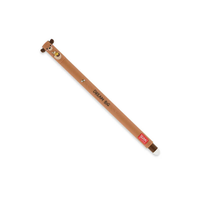 Legami Milano Στυλό Gel 0.7mm με Κόκκινο Μελάνι που σβήνει Bear