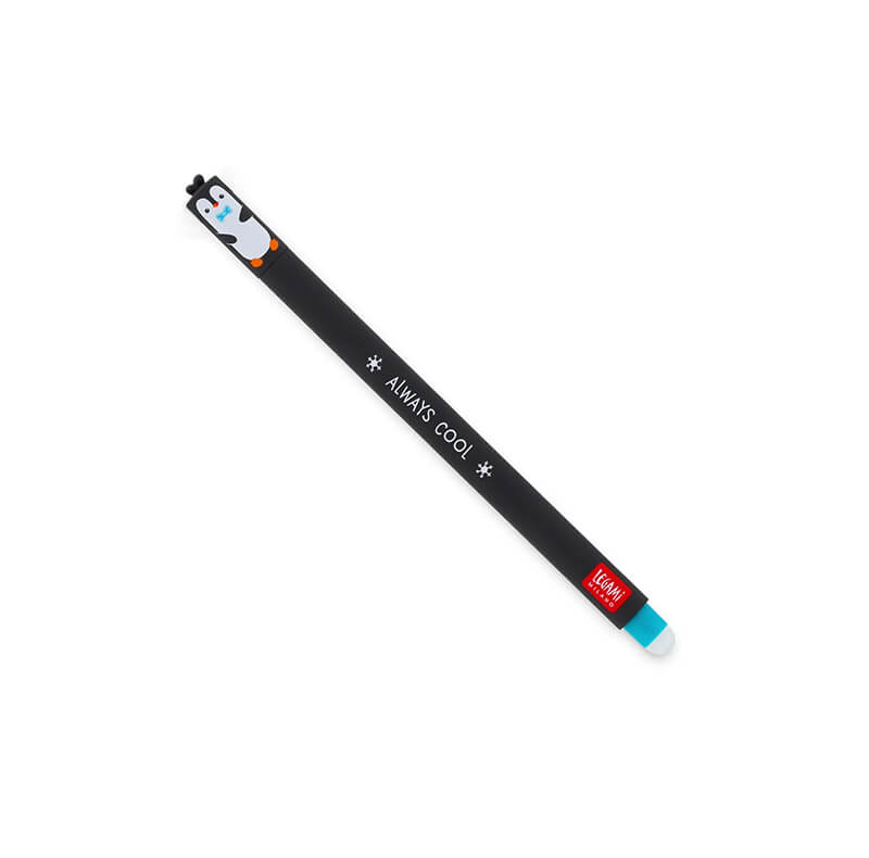 Legami Milano Στυλό Gel 0.7mm με Γαλάζιο Μελάνι που σβήνει Pinguin
