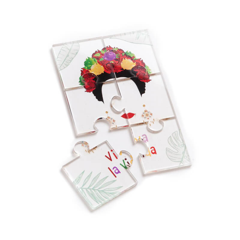 Μπομπονιέρα βάπτισης Puzzle από Plexiglass Frida Khalo