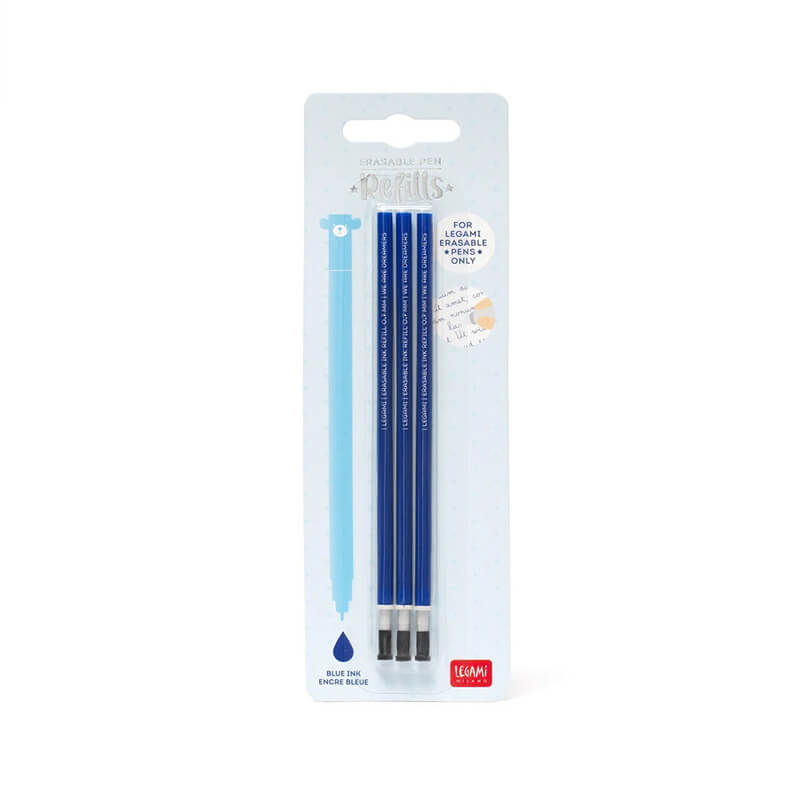 Legami Milano Erasable Ανταλλακτικό Μελάνι για Στυλό σε Μπλε χρώμα 3τμχ
