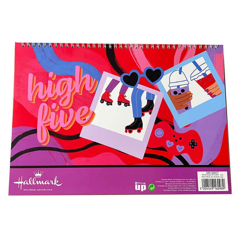 Μπλοκ ζωγραφικής Hallmark A4 30φ. High Five