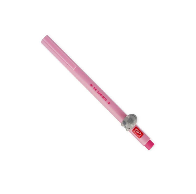Legami Milano Cat Στυλό Gel 0.5mm με Ροζ Μελάνι