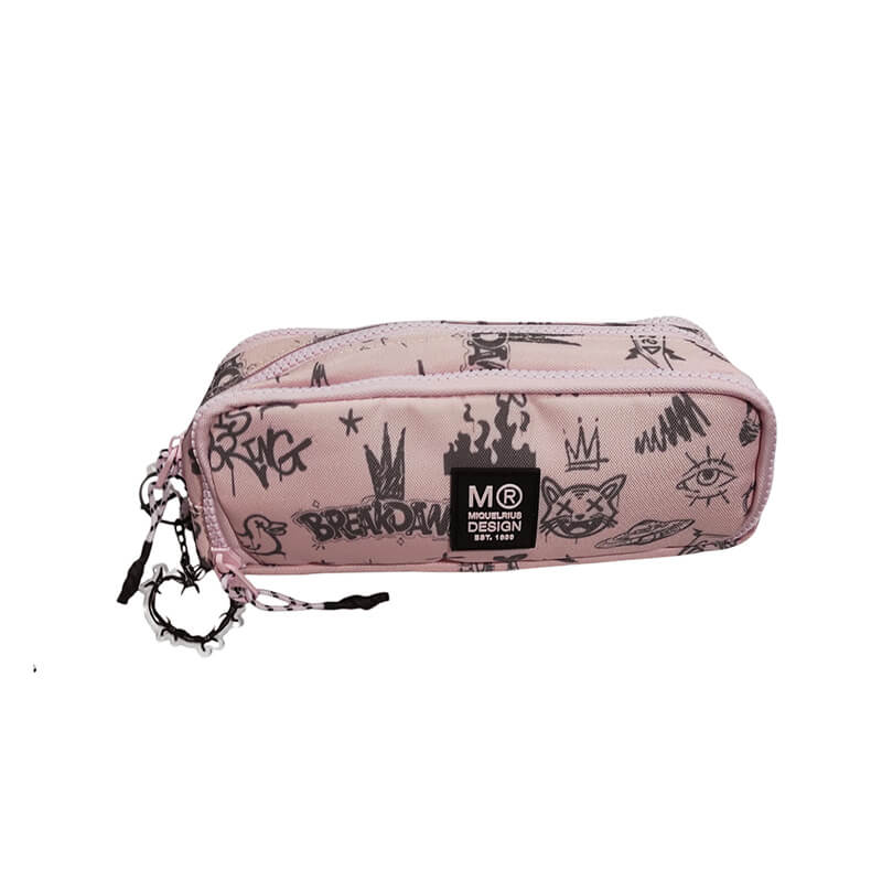 Miquelrius Κασετίνα βαρελάκι Not Boring Pink